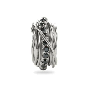 Filodellavita Carato 13 fili in Argento 925 e Diamanti Black | Rubinia Gioielli New