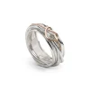 Filodellavita Classic 7 Fili in Argento 925 e Cuore annodato Oro Rosa 9kt | Rubinia Gioielli Sale