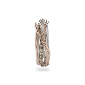 Filodellavita Classic 7 Fili in Oro Rosa 9kt Argento 925 e Diamanti Brown/ Black | Rubinia Gioielli Outlet