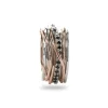 Filodellavita Classic 13 fili in Oro Rosa 9kt, Argento 925 e 16 Diamanti Black / Brown | Rubinia Gioielli Discount