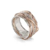 Filodellavita Classic 13 fili in Oro Rosa / Oro Giallo 9kt, Argento 925 e 16 Diamanti Bianchi | Rubinia Gioielli Outlet