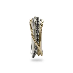 Filodellavita Classic 7 Fili in Oro Giallo 9kt Argento 925 e Diamanti Brown/ Black | Rubinia Gioielli Clearance