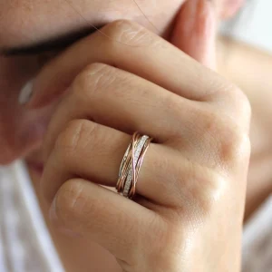 Filodellavita Classic 7 Fili in Oro Rosa / Oro Giallo 9kt Argento 925 e Diamanti Bianchi | Rubinia Gioielli Best