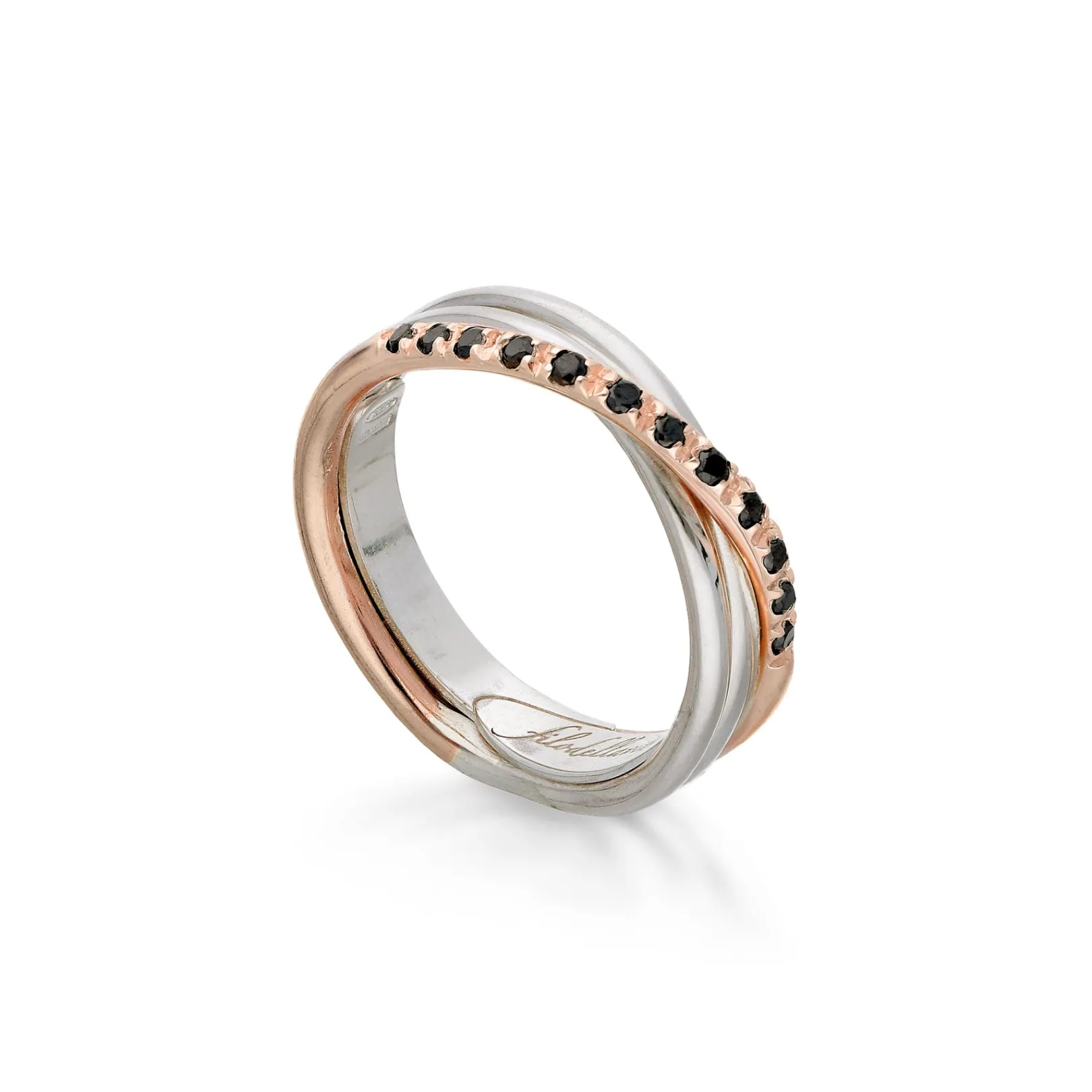 filodellavita_classic__fi_2-42.webp Filodellavita Classic 3 fili in Oro Rosa o Oro Giallo 9kt Argento 925 e 12 Diamanti Brown / Black | Rubinia Gioielli Clearance
