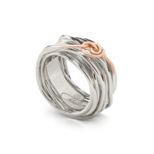 Filodellavita Classic 13 fili in Argento e Nodino Filodamore in Oro Rosa 9kt | Rubinia Gioielli Best