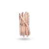 Filodellavita Leda 7 fili in Oro Rosa 18kt e Diamanti Bianchi | Rubinia Gioielli New