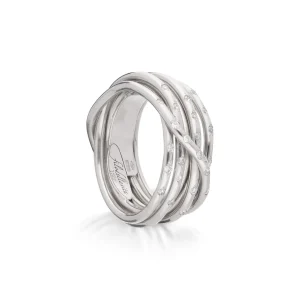 Filodellavita Leda 7 fili in Oro Bianco 18kt e Diamanti Bianchi | Rubinia Gioielli Hot