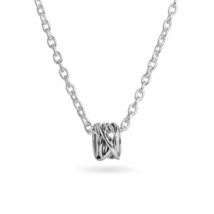 Filodellavita Mini 13 fili in Oro Bianco / Giallo / Rosa 9kt e diamantino con collana in Argento 925 e Oro Rosa 9kt | Rubinia Gioielli Online