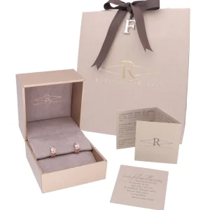 Filodellavita Mini - Orecchini in Oro Giallo / Rosa / Bianco 9kt e Diamante Bianco | Rubinia Gioielli Discount