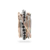 Filodellavita Prezioso - 13 fili in Oro Rosa/Giallo 9kt, Argento 925 e Diamanti Black | Rubinia Gioielli Best