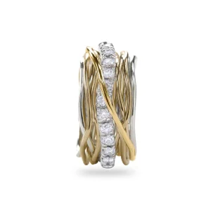 Filodellavita Prezioso - 13 fili in Oro Rosa/Giallo 9kt, Argento 925 e Diamanti Bianchi | Rubinia Gioielli Online