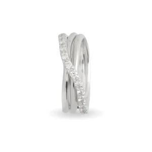 Filodellavita Prezioso 3 fili e Diamanti Bianchi da 0.37ct | Rubinia Gioielli Online