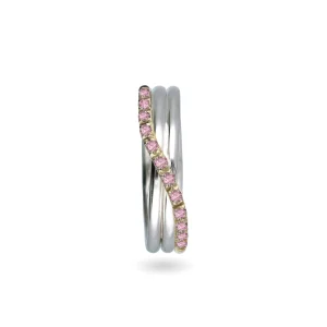 Filodellavita Prezioso 3 Fili e Zaffiri rosa | Rubinia Gioielli Best