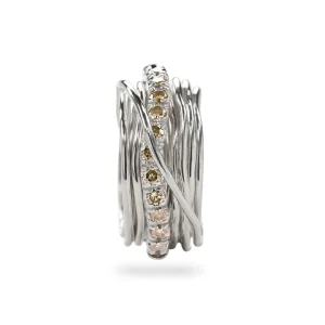 Filodellavita Prezioso 13 fili in Argento 925 e Diamanti Brown | Rubinia Gioielli Discount