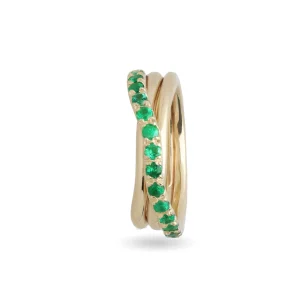 Filodellavita Prezioso 3 fili e Smeraldi da 0.75ct | Rubinia Gioielli Sale