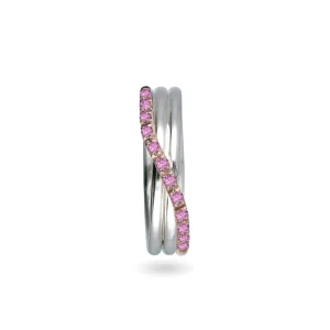 Filodellavita Prezioso 3 Fili e Zaffiri rosa | Rubinia Gioielli Best