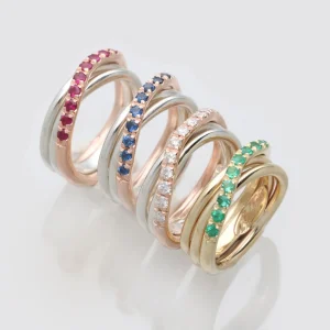 Filodellavita Prezioso 3 fili e Zaffiri blu da 0.99ct | Rubinia Gioielli Clearance