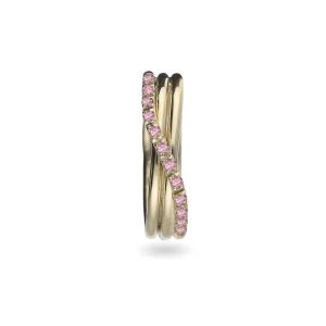 Filodellavita Prezioso 3 Fili e Zaffiri rosa | Rubinia Gioielli Best
