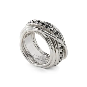 Filodellavita Rock 13 fili in Argento 925 e Diamanti Black | Rubinia Gioielli Sale