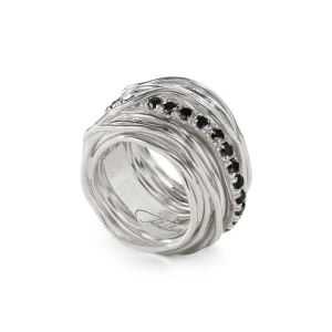 Filodellavita Rock 22 fili in Argento 925 e Diamanti Black | Rubinia Gioielli Fashion