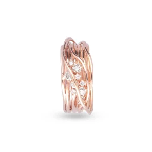Filodellavita Ten 10 fili in Oro Bianco o Oro Rosa 18kt e Diamanti Bianchi | Rubinia Gioielli Sale