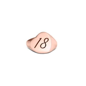 Mignolo Cuore Obliquo in Oro Rosa 9kt | Rubinia Gioielli Discount
