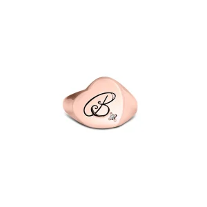 Mignolo Cuore Obliquo in Oro Rosa 9kt | Rubinia Gioielli Discount