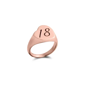 Mignolo Cuore Obliquo in Oro Rosa 9kt | Rubinia Gioielli Discount