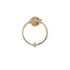 Mono Orecchino Filodamore in Oro Giallo 9kt Cerchio medio e Diamante Bianco | Rubinia Gioielli Sale