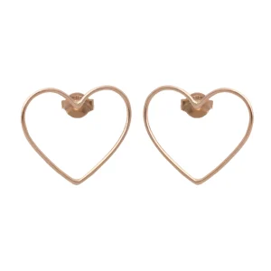 Oercchini Filodamore Cuore in Oro Rosa 9kt | Rubinia Gioielli Sale