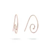 Orecchini Chiocciola Filodamore in Oro Rosa 9kt | Rubinia Gioielli Fashion