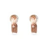 Orecchini Mini Grandi da 1cm 13 Fili in Oro 9kt e 2 Diamanti Bianchi 0.05 ct totali | Rubinia Gioielli Clearance