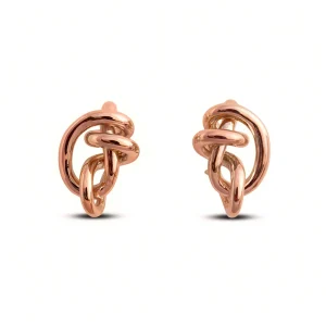 Orecchino Nodi d'Amore in Oro Rosa 9kt | Rubinia Gioielli Clearance