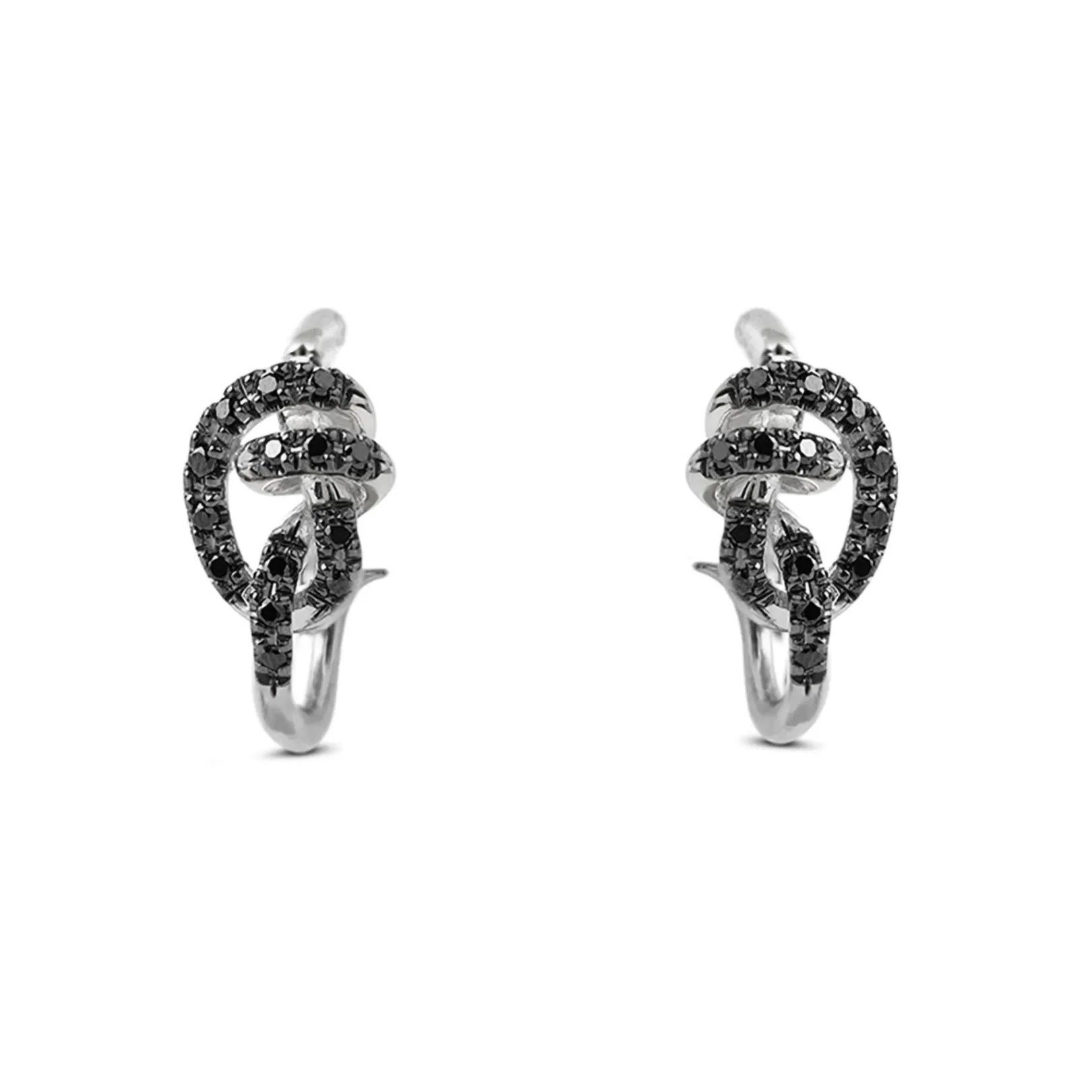 orecchino_nodi_damore_in__1-7.webp Orecchino Nodi d'Amore in Argento 925 e 28 Diamanti Brown o | Rubinia Gioielli Best