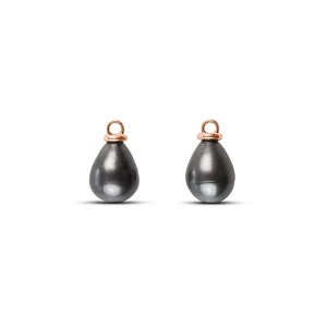 Pendente Nodi D'Amore con Perla /Bianca/Grigia su Oro Rosa 9kt | Rubinia Gioielli Fashion