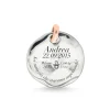 gillo 25 mm in Argento 925 con maglia in Oro Rosa 9 kt | Rubinia Gioielli Online