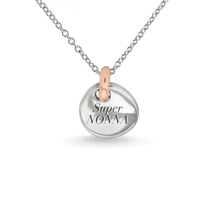 gillo 13 mm in Argento 925 con maglia in Oro Rosa 9 kt | Rubinia Gioielli Hot