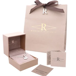 gillo 13 mm in Argento 925 con maglia in Oro Rosa 9 kt | Rubinia Gioielli Hot