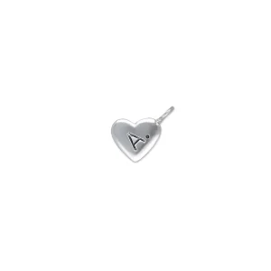 Sigillo Cuore 10mm in Argento 925 | Rubinia Gioielli Online