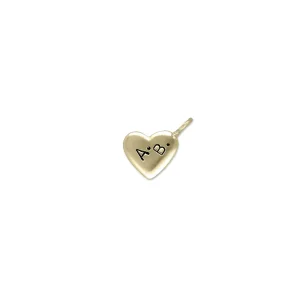 Sigillo Cuore 10mm in Oro Rosa o Oro Giallo 9kt | Rubinia Gioielli Fashion