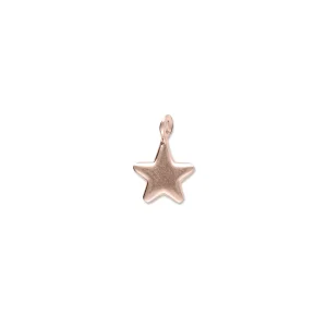 Sigillo Stella 10mm in Oro Rosa o Oro Giallo 9kt | Rubinia Gioielli Sale