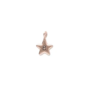 Sigillo Stella 10mm in Oro Rosa o Oro Giallo 9kt | Rubinia Gioielli Sale