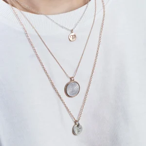 Sigillo Tondo 10mm in Oro Rosa 9kt con punzoni Zodiaco | Rubinia Gioielli New